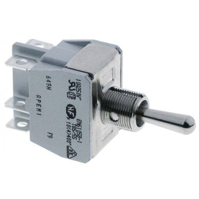 Intrerupator cu parghie ON-OFF, contacte 2 CO, 15 A, 250 V, filet M12 x 0,75 - 346520