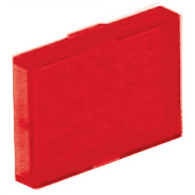 bezel rectangular red