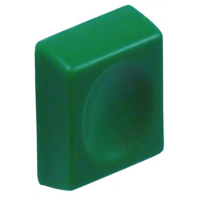 push button L 19,5mm W 25mm green - Code 346950