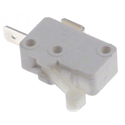 micro switch NO 250 V 16 A lever length 26 mm connection Faston 6,3mm - Code 347188