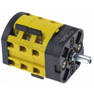 rotary switch 2 0-1 6 type 690V 20A shaft ø 8x7mm shaft length 19mm shaft star-shaped