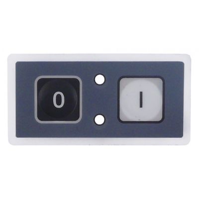 Folie tastatura cu 2 butoane gri/negru, dimensiuni 69 x 34,4 mm - 347316