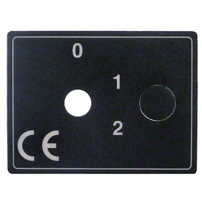symbol label CE 0-1-2 L 67mm W 50,5mm bore ø 9mm