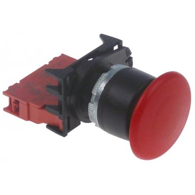 mushroom momentary switch mounting ø 22mm red 1NC