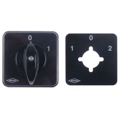 knob with bezel 0-1 black L 52mm W 52mm