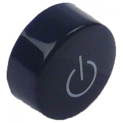 Capac buton ø 21 mm, albastru, simbol ON-OFF - 347399