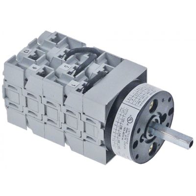 rotary switch 4 operating positions 8 groups type CS0077762 600V 16A shaft ø 5x5mm
