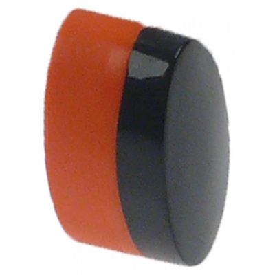 push button external size 11x21mm black/orange