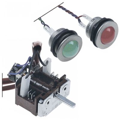 operation switch 2 operating positions 2NO sequence 0-1 16 A shaft ø 6x4.6mm shaft L 23 mm