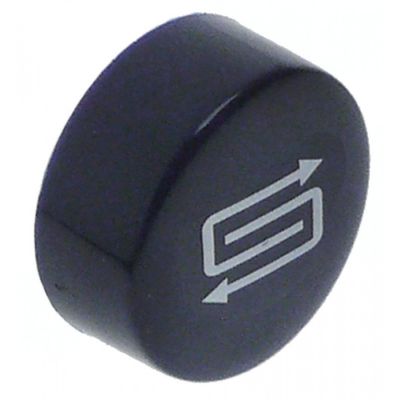 Capac buton ø 21 mm, albastru, simbol regenerare - 347469