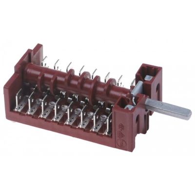 operation switch 4 operating positions 8 -poles shaft ø 6x4,6mm connection flat plug 6,3mm - 347483
