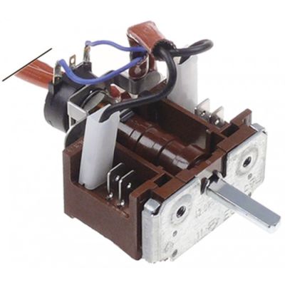 operation switch 2 operating positions 2NO sequence 0-1 16 A shaft ø 6x4.6mm shaft L 23 mm