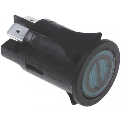 push switch mounting ø 25mm green 2NO 250V 16A illuminated main switch