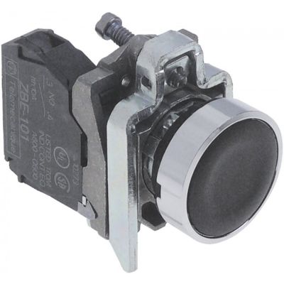 push button black 1-pole 1NO 240V 3A
