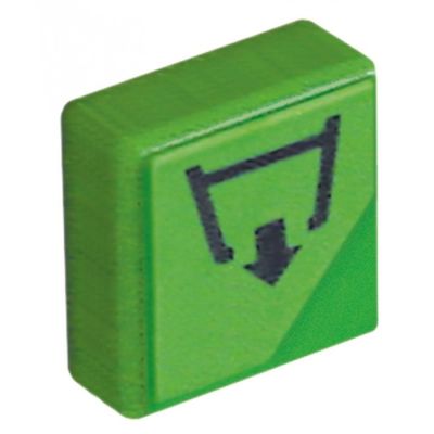 push button size 23x23mm green drain pump