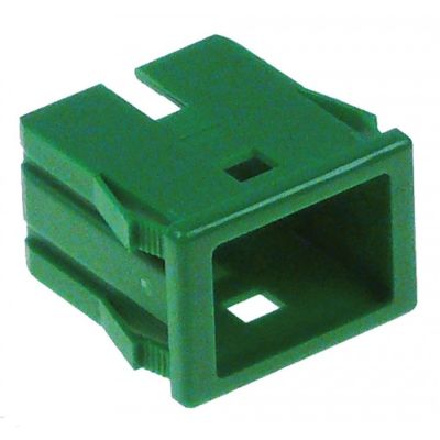 element holder 13x20mm green shape rectangular