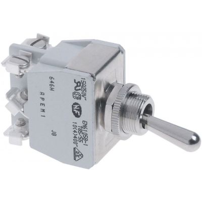 toggle switch M12x0,75 2CO 250V 15A screw connection