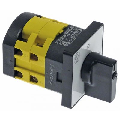rotary switch 2 0-1 3 type PO20 690V 12A shaft ø 8x8mm shaft length 25mm shaft square