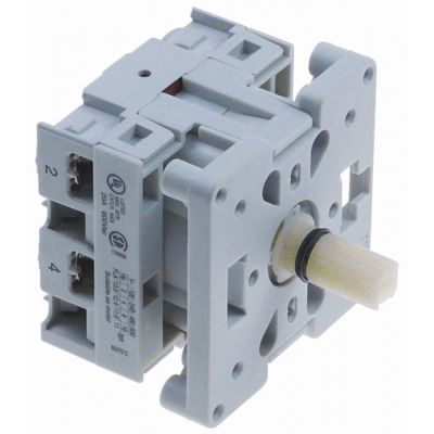 rotary switch 2 0-1 2 type LE2-20-1752 600V 20A shaft ø 8x9mm shaft length 20mm shaft star-shaped