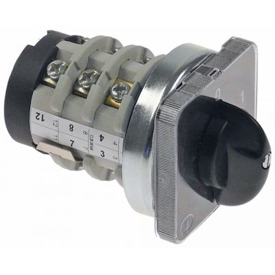 rotary switch 2 operating positions 20A shaft ø 8x7mm shaft length 14mm shaft star-shaped