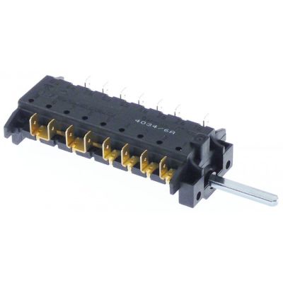 Comutator cu 3 pozitii 0-1-2, 16 A, ax ø 6x4,6 mm - 347655