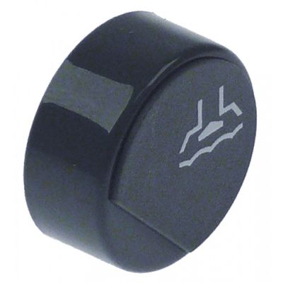 push button ø 23mm grey outflow