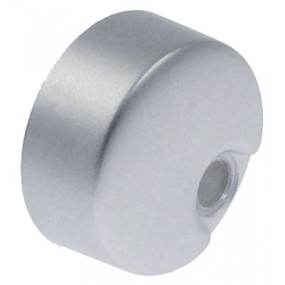 push button ø 21mm silver with lens