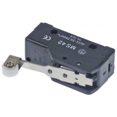 microswitch with handle with a switch 250V 16A 1CO connection screw connection L 36mm L1 39mm