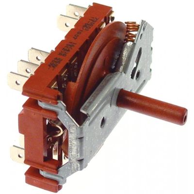 rotary switch 3 1-2-3 5 type 46RCTH 400V 16A shaft ø 6x4,6mm shaft length 23mm shaft oval