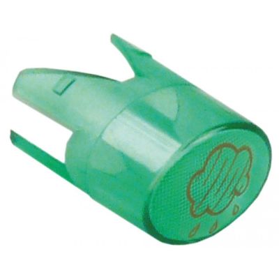 indicator light lens size 17x13mm green steam gold