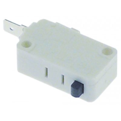 microswitch with plunger 250V 15A 1NO connection male faston 4,8mm L 20mm L2 22mm