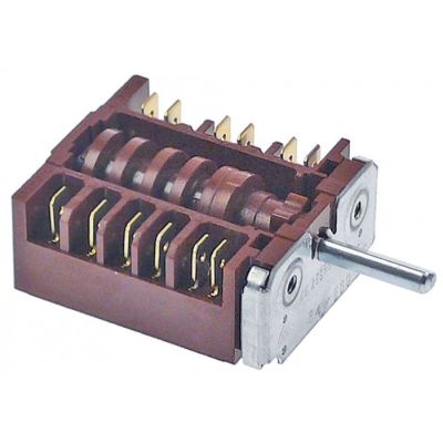 operation switch 3 operating positions 6NO switching sequence 1-0-2 16A shaft ø 6mm