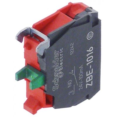contact block SCHNEIDER ELECTRIC ZBE-1016 1NO max 24V 0,1A red