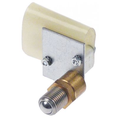 microswitch with plunger M12 thread length 14mm 250V 12A 1CO connection male faston 6,3mm