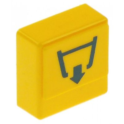 push button size 23x23mm yellow drain pump