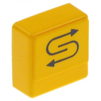 push button size 23x23mm yellow regeneration