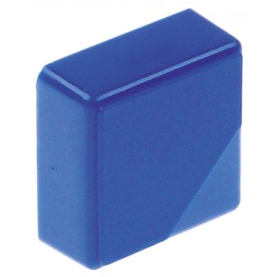 push button size 23x23 mm, blue