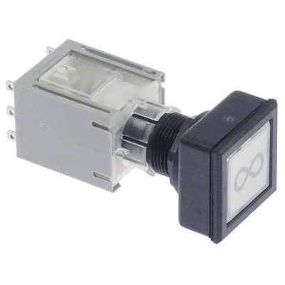 momentary switch ø 16,2mm white 1NO/1NC sequence 0-1 infinite