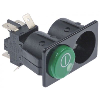 Intrerupator verde, 2 CO, 250 V, 16 A - 347928