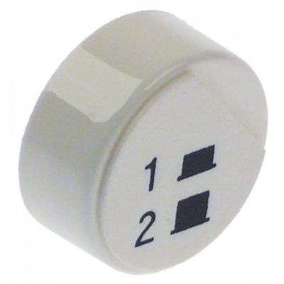 push button ø 23mm white programme