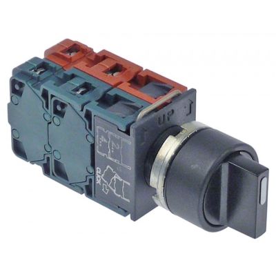 rotary selector black ø 22mm 2NO/2NC switching sequence 0-1-2