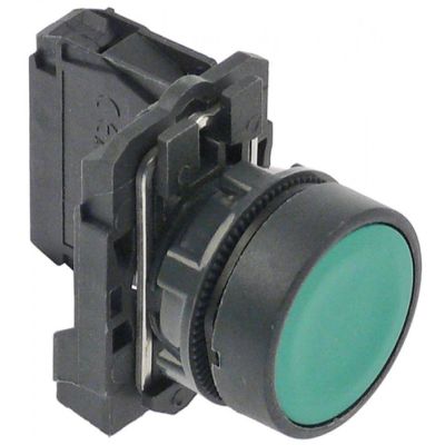 Intrerupator fara retinere SMCX, contact 1NO, 10A, montare ø 22 mm, verde - 347964