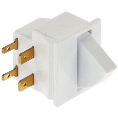 Microintrerupator cu button 250 V, 2,5 A, contact 1NO/1NC, papuc 2,8/6,3 mm - 348008