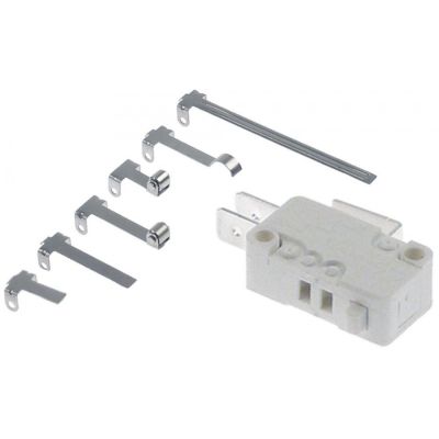 Set microintrerupator configurabil 16A, 250V, contact in comutatie 1CO, papuci 6,3 mm - 348041