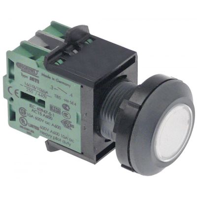 momentary switch ø 30mm anthracite/transparent IP67 3NO sequence 0-1 with membrane