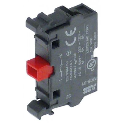 contact block ABB MCB-10 1NC max 400V 8A black/red