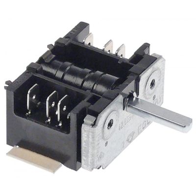operation switch 2 operating positions 2NO sequence 0-1 16 A shaft ø 6x4.6mm shaft L 23 mm