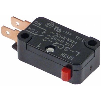 magnetic switch with plunger 30/40VDC 0,1/0,08A 1NO connection male faston 4.8mm