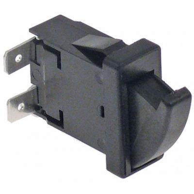 Microintrerupator cu buton 250V 0.25A 1NO dimensiuni 26 x 12mm papuci 6.3mm - 348148