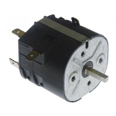 Temporizator / timer mecanic 5 minute, contacte 3 NO, 16 A, 250 V, ax patrat 3,5 x 3,5 mm - 350037